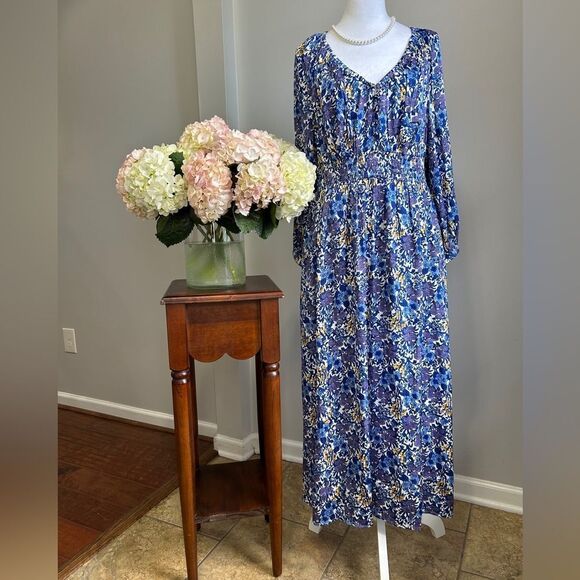 J.Crew MIDI dress fete floral print - Picture 1 of 7